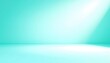 © BIZTECHART - Illuminated turquoise background studio abstract imagery minimalistic environment straight-on viewpoint visual concept for artistic presentation