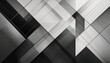 © Preston - modern abstract black and white background design with layers of textured white transparent material in triangle diamond and squares shapes in random geometric pattern