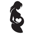 © firoz - No pregnant icon symbol Vector Black silhouettes. with white background