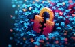 © Itsaree  - Puzzle padlock: Cybersecurity concept. Data protection.