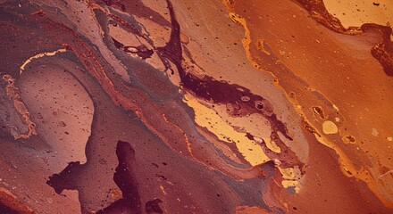 Poster - A brown and orange swirl with a lot of texture
