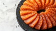 © Tunjung - Orange baked dessert overhead view
