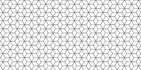 Vector seamless pattern with hexagon square cube geometric pattern shapes grid metal element texture design. abstract tiles gradient science web tech connection triangle diamond honeycomb.