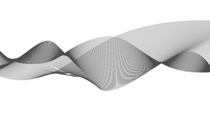 Wall Mural - thin wavy line abstract background. abstract wave line. digital frequency equalizer. digital stylize