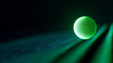 Wall Mural - cute green ball technology screen