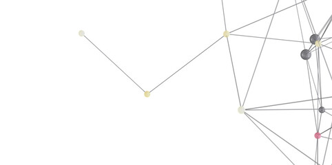 Poster - Stock photo of abstract network connection with dots and lines. Ideal for technology, communication, and connection concepts.