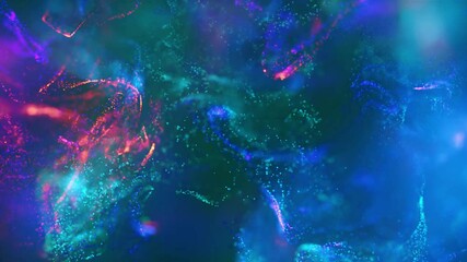 Wall Mural - particle wave background animation | flowing energy field in motion