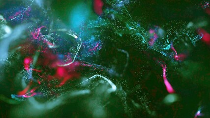 Wall Mural - particle wave background animation | flowing energy field in motion