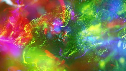 Wall Mural - particle wave background animation | flowing energy field in motion