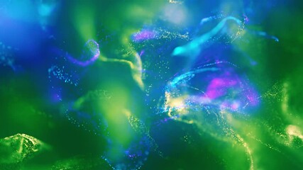 Wall Mural - particle wave background animation | flowing energy field in motion