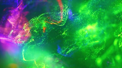 Wall Mural - particle wave background animation | flowing energy field in motion