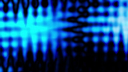 Fototapete - Abstract loop background. Blue fractal liquid light nebula abstract background