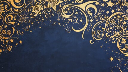 Wall Mural - the sky is dark and cloudy, with a crescent moon shining brightly in the middle. the clouds cover th