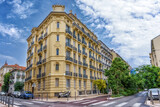 Nice, France, urban architecture. Beautiful historical buildings in the city.