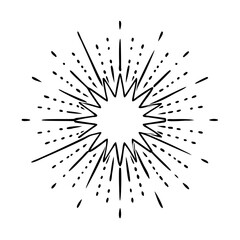 Wall Mural - retro burst icon, retro burst vector illustration-simple illustration of retro burst, perfect for re