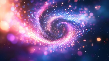 Wall Mural - breathtaking spiral galaxy with radiant stars and cosmic dust creating a majestic display of celesti