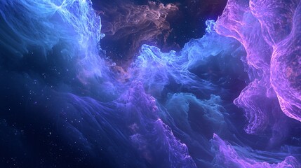 Wall Mural - a stunning nebula surrounded by a beautiful nebula in the background creating a surreal dreamlike sc