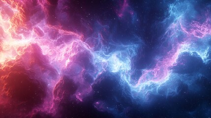 Wall Mural - breathtaking nebula displaying a spectacular array of colors and shapes representing the wonders of 
