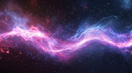 Wall Mural - exquisite nebula repeating in a cosmic dance of color and light creating a mesmerizing display of su