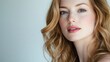 © dar - Attractive woman with healthy hair and flawless skin