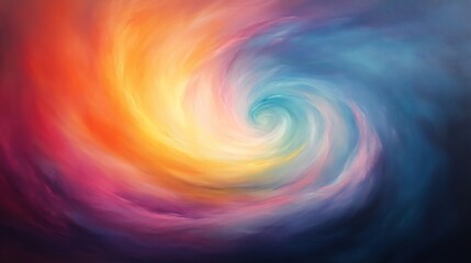 Wall Mural - canvas pastel swirls on blank dreamlike