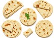 © PP Creative - Arrangement of tortillas with parsley on white background