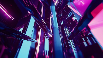 Wall Mural - vibrant purple and blue abstract background creating a surreal and dreamlike atmosphere full of shad