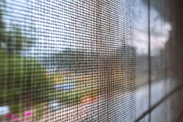 mosquito net wire screen on house window protection against insect