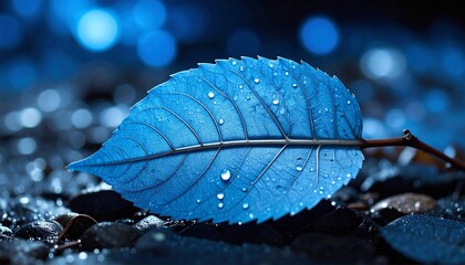 close up of beautiful detail of a leaf with abstract colorful background, graphic resource