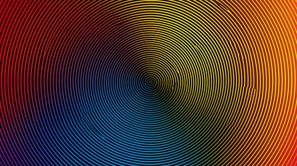Wall Mural - abstract rainbow concentric circles background, vibrant colors, hypnotic spiral design, ideal for we