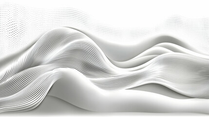 Wall Mural - abstract white wave pattern background for website design