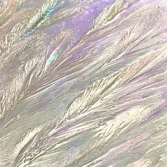 Wall Mural - iridescent feather texture background, abstract art, close-up detail, elegant design for website or 