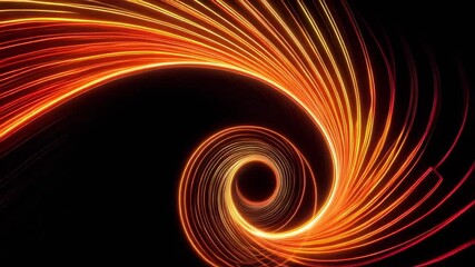 Wall Mural - mesmerizing spiral light patterns dance against a dark background, creating dynamic visuals that dra