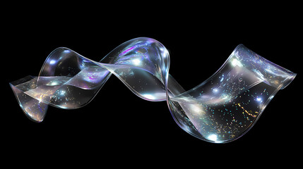 Wall Mural - 3d abstract liquid wave