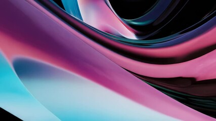 Wall Mural - a vibrant swirl of colors emerges and flows gracefully against a deep black backdrop, creating an en