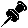 © Farra - push pin icon vector logo