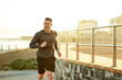 © MollerFinest/peopleimages.com - Mature man, running and fitness on ocean promenade, sports workout and activity for mobility health. Male person, physical challenge and training for marathon, outdoor and cardiovascular exercise