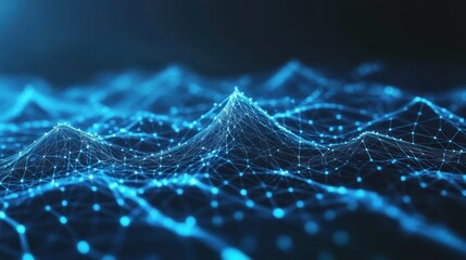 Abstract data network landscape
