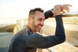 © MollerFinest/peopleimages.com - Happy, running and man in morning rest for exercise, marathon training and cardio workout in town. Sports, sunshine and person for wellness, health and recovery for performance, endurance and fitness