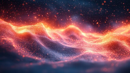kinetic flow of abstract energy with energetic waves background jpeg