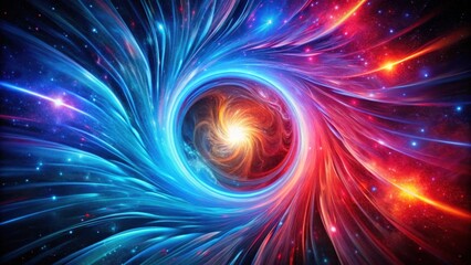 Wall Mural - A Celestial Vortex Vivid Hues of Cosmic Energy Converging in a Dynamic, Swirling Nebula