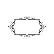 © MatandSterre - Elegant Black Decorative Frame on White Background