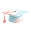 © SIAM - Pastel graduation cap, education symbol.