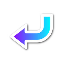 blue arrow button