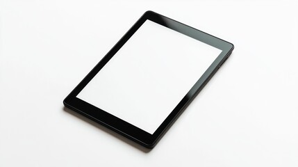 Wall Mural - Digital e-reader with black border and minimal design on white background