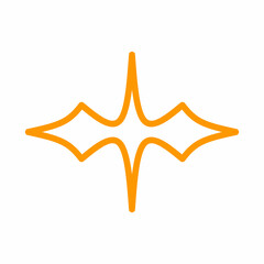 vector illustration of a golden star