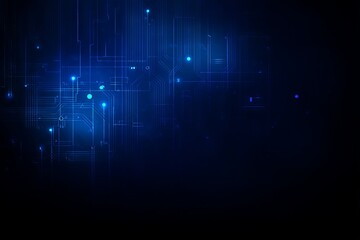 Sticker - a blue background with many small dots and lines. digital background concept.