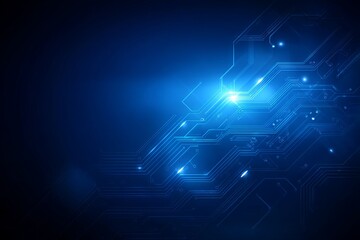 Sticker - a blue background with a bright light shining on it. digital background concept.