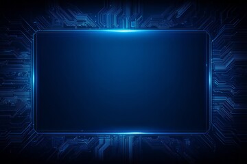 Sticker - a blue screen with a white frame and a black background. digital background concept.