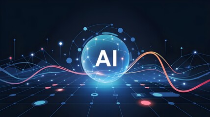 abstract technology background, Artificial Intelligence